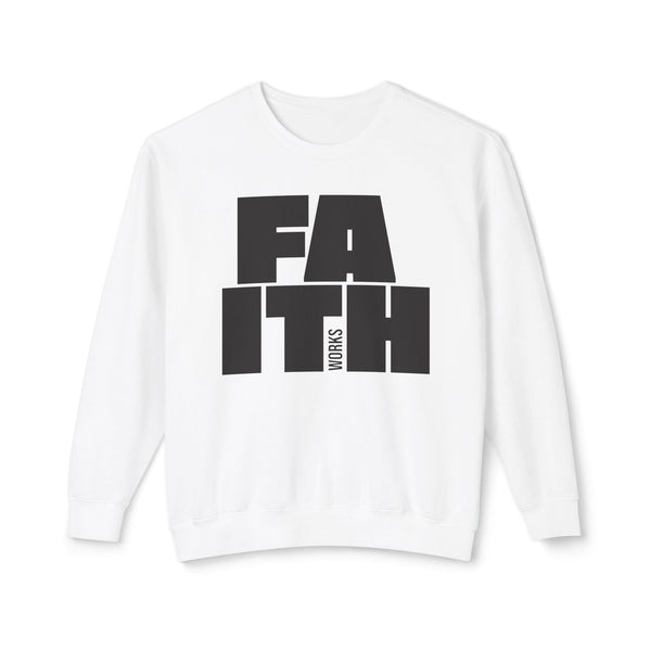 FAITH WORKS Unisex Lightweight Crewneck Sweatshirt